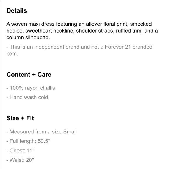 Floral Print Maxi Dress - Picture 5 of 5